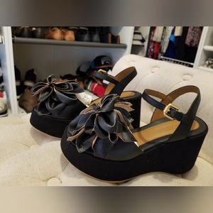 see by chloe magnolia leather platform wedge-sandal